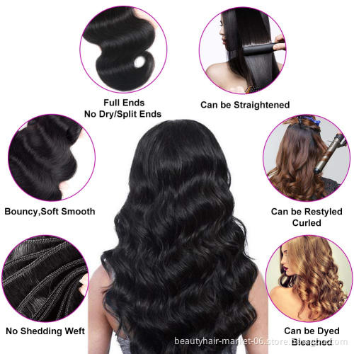 Virgin Mink Brazilian Hair, Virgin Cuticle Aligned Hair, 100% Free Sample Virgin Brazilian Human Hair Bundles With Closure